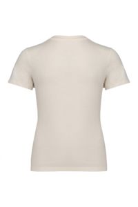 T-shirt publicitaire coton bio à épaules tombantes enfant Ivory