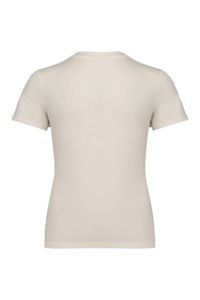 T-shirt publicitaire coton bio à épaules tombantes enfant Ivory