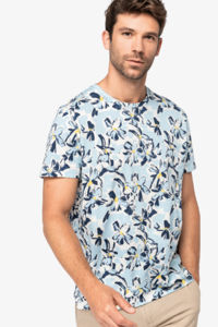 T-shirt publicitaire écologique imprimé tropical homme 2