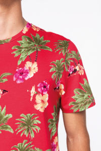 T-shirt publicitaire écologique imprimé tropical homme 4