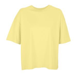 T-shirt écoresponsable oversize homme publicitaire Jaune clair