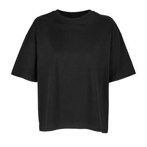 T-shirt écoresponsable oversize homme publicitaire Noir profond