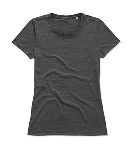 T-shirt publicitaire femme à manches courtes | Women`s Active Intense Tech Anthra Heather