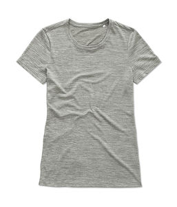 T-shirt publicitaire femme à manches courtes | Women`s Active Intense Tech Grey Heather