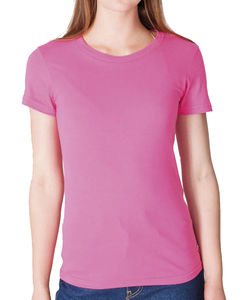 T-shirt publicitaire femme manches courtes cintré | Cobain Fuchsia
