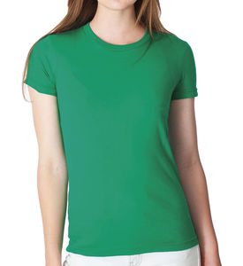 T-shirt publicitaire femme manches courtes cintré | Cobain Kelly Green