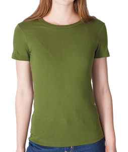 T-shirt publicitaire femme manches courtes cintré | Cobain Olive