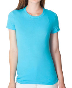 T-shirt publicitaire femme manches courtes cintré | Cobain Turquoise
