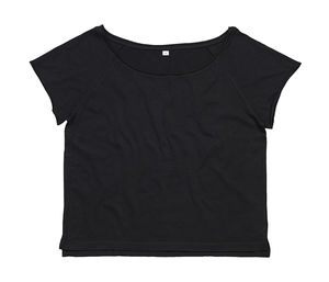 T-shirt publicitaire femme manches courtes raglan | Chaucer Black