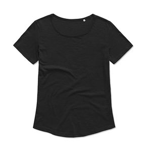 T-shirt publicitaire femme manches courtes | Women`s Organic Slub Black Opal