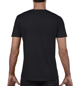 T-shirt homme col v softstyle publicitaire | Joliette Black