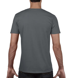 T-shirt homme col v softstyle publicitaire | Joliette Charcoal