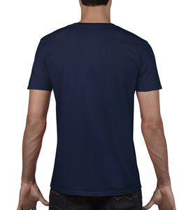 T-shirt homme col v softstyle publicitaire | Joliette Navy
