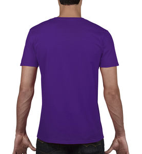 T-shirt homme col v softstyle publicitaire | Joliette Purple