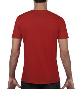 T-shirt homme col v softstyle publicitaire | Joliette Red