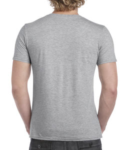 T-shirt homme col v softstyle publicitaire | Joliette Sport Grey