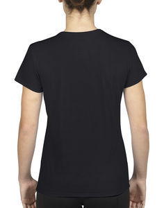T-shirt cintré publicitaire femme manches courtes | Dorval Black