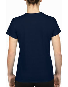 T-shirt cintré publicitaire femme manches courtes | Dorval Navy