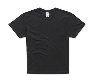 T-shirt publicitaire homme manches courtes | Classic-T Organic Crew Neck Black Opal