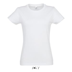 Tee-shirt personnalisé femme col rond | Imperial Women Blanc