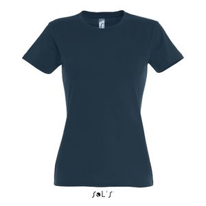 Tee-shirt personnalisé femme col rond | Imperial Women Bleu pétrole