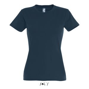 Tee-shirt personnalisé femme col rond | Imperial Women Bleu pétrole