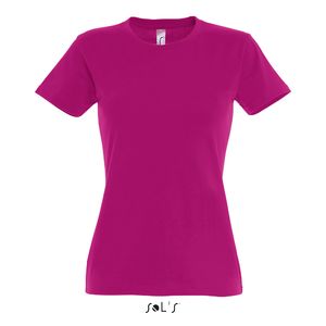 Tee-shirt personnalisé femme col rond | Imperial Women Fuchsia