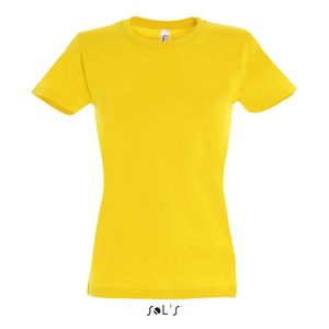 Tee-shirt personnalisé femme col rond | Imperial Women Jaune