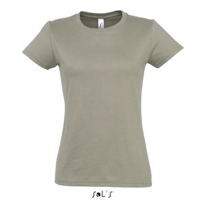 Tee-shirt personnalisé femme col rond | Imperial Women Kaki