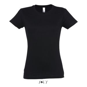 Tee-shirt personnalisé femme col rond | Imperial Women Noir profond