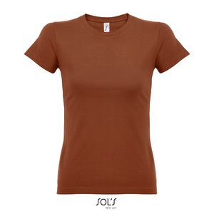 Tee-shirt personnalisé femme col rond | Imperial Women Terracotta