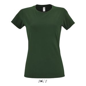 Tee-shirt personnalisé femme col rond | Imperial Women Vert bouteille