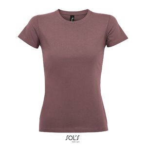 Tee-shirt personnalisé femme col rond | Imperial Women Vieux rose