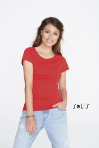 Tee-shirt publicitaire col rond ajusté femme | Mia