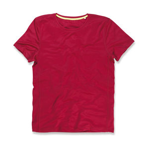 T-shirt personnalisé homme manches courtes | Active 140 Crew Neck Men Crimson Red