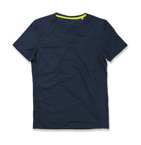 T-shirt personnalisé homme manches courtes | Active 140 Crew Neck Men Marina Blue