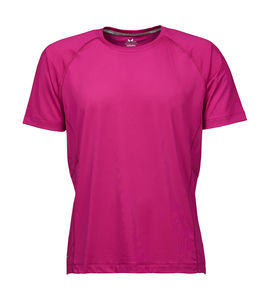 T-shirt publicitaire homme manches courtes raglan | Allinge Bright Fuchsia