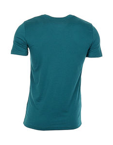 T-shirt personnalisé homme manches courtes col en v | James V-neck Men Pacific Blue