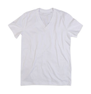 T-shirt personnalisé homme manches courtes col en v | James V-neck Men White