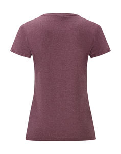 T-shirt femme publicitaire | Ladies Valueweight T Heather Burgundy