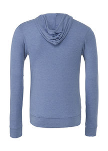 T-shirt publicitaire manches longues avec capuche | Almach Blue Triblend