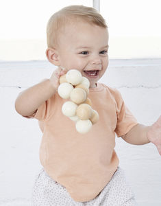 T-shirt publicitaire pour bébés manches courtes | Véga Peach Triblend