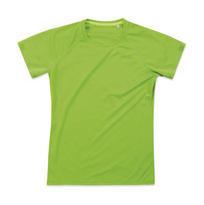 T-shirt publicitaire femme à manches courtes | Active 140 Raglan Women Kiwi Green