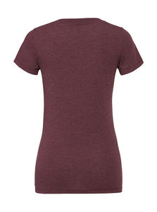 T-shirt femme triblend col rond publicitaire | Antarès Maroon Triblend