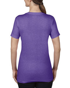T-shirt personnalisé femme manches courtes col en v | Women`s Featherweight V-Neck Heather Purple