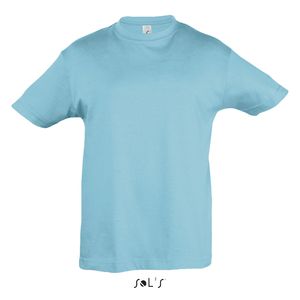 Tee-shirt publicitaire enfant col rond | Regent Kids Bleu atoll