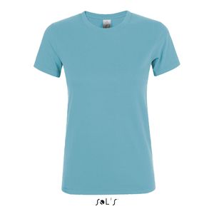 Tee-shirt personnalisé femme col rond | Regent Women Bleu atoll