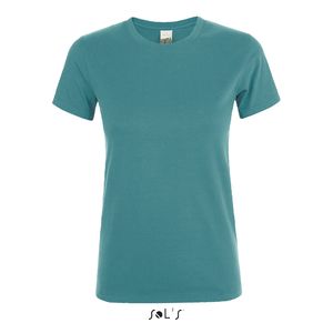 Tee-shirt personnalisé femme col rond | Regent Women Bleu canard