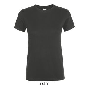 Tee-shirt personnalisé femme col rond | Regent Women Gris foncé