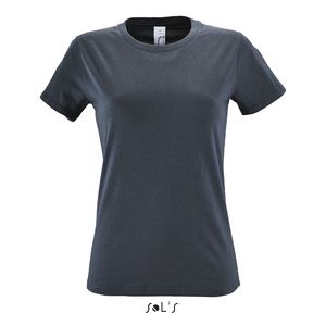Tee-shirt personnalisé femme col rond | Regent Women Gris souris
